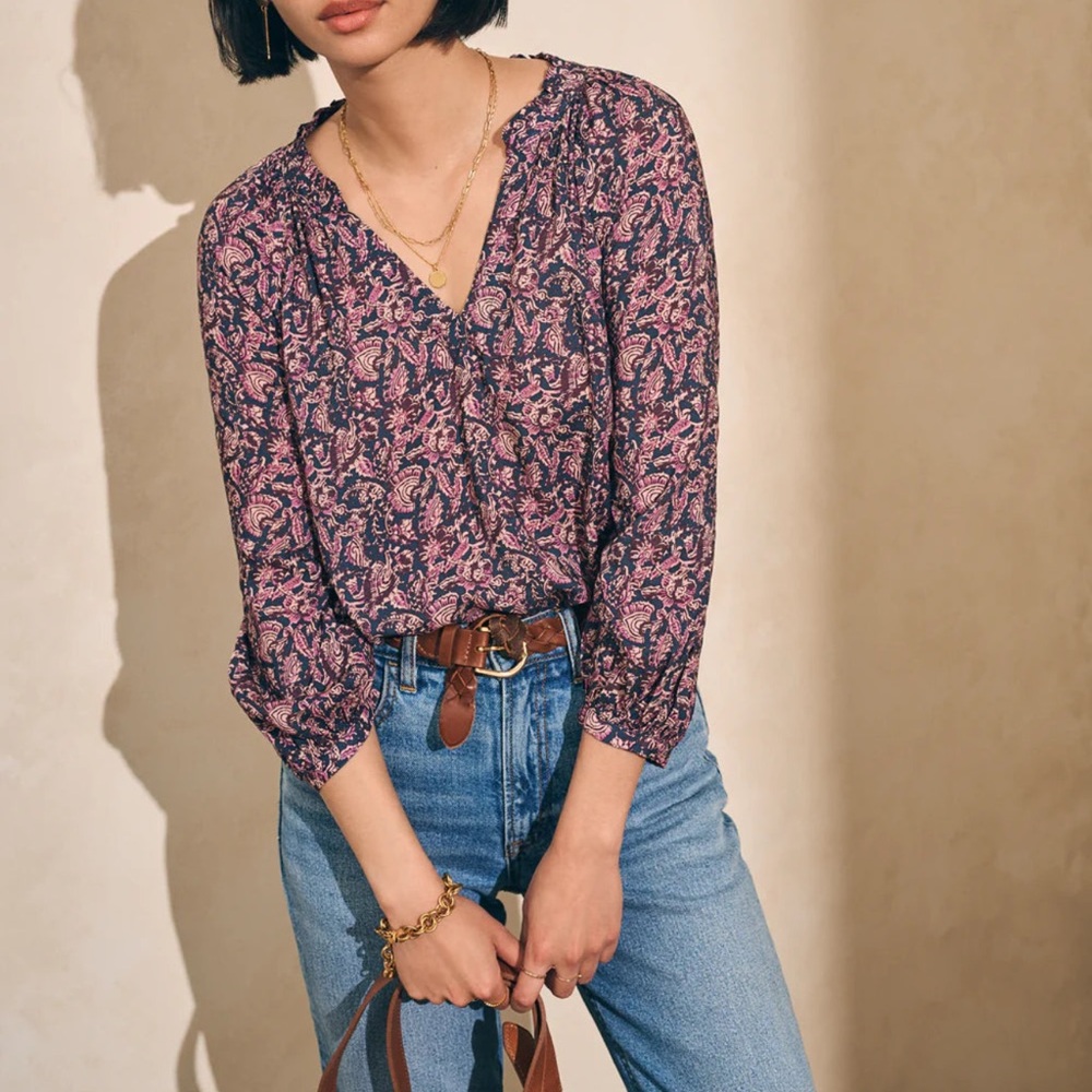 Faherty Portia Blouse